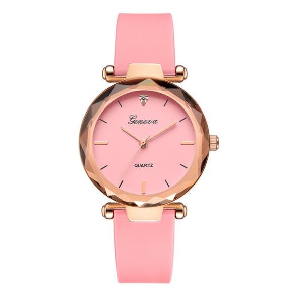 NEW Pink Geneva Quartz Watch - Picture 2 of 2